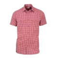 Maul Hiking-Leisure Short Sleeve Shirt Steinfalk 1/2 Checkered red Men